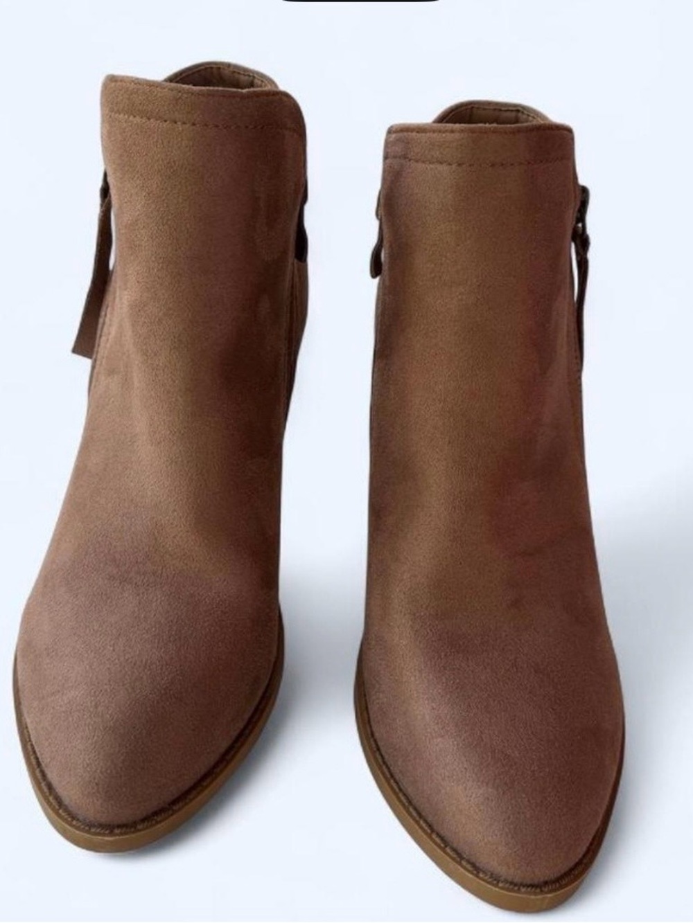 NEW Women’s Brown Suede Ankle Boots - Classic Side-Zip Chelsea Style